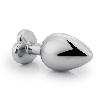 Brutus - Buttplug - Set met Aluminium Buttplugs met kristal