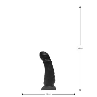 Brutus - Bum Buddy - Janus - Anaal Dildo - Siliconen - Zwart - Maat S