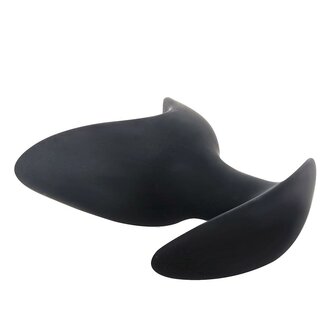 Brutus -  Open Wide - Anker Buttplug - Silicone Twin Tip Butt Plug - Zwart - Maat XL