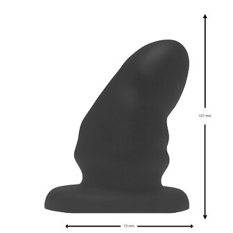 Brutus - Bum Buddy - Invictus - Buttplug - Anaal Dildo - Siliconen - Zwart - Maat L