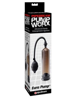 Pipedream - Pump Worx Euro Pump - Rookgrijs/ Zwart