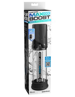 Pipedream - Pump Worx Max Boost- Zwart