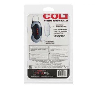 Colt - Xtreme Turbo Bullet Vibrator met Afstandsbediening - Zilver