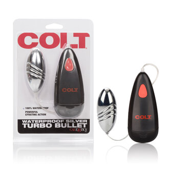 Colt - Waterproof Turbo Vibrerend Eitje - Zilver