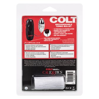 Colt - Oplaadbare Turbo Bullet - Vibrerend Eitje - Zilver