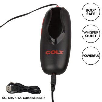 Colt - Oplaadbare Turbo Bullet - Vibrerend Eitje - Zilver