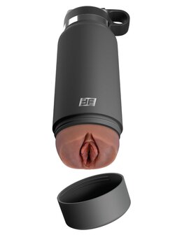 Pipedream - PDX Plus Fuck Flask Secret Delight Discreet Stroker- Waterfles Vagina Masturbator - Bruin