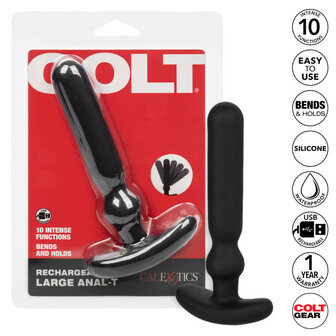 Colt - Oplaadbare Large Anal-T - Vibrerende Buttplug - Zwart