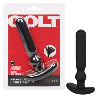 Colt - Oplaadbare Large Anal-T - Vibrerende Buttplug - Zwart