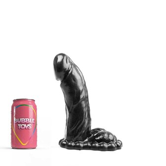 Bubble Toys - Vicious - Dildo - Zwart - PVC - Large