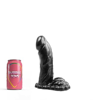 Bubble Toys - Vicious - Dildo - Zwart - PVC - Medium