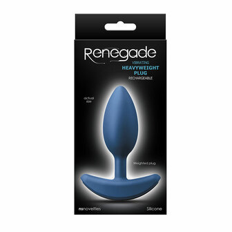 Pipedream - Renegade - Verzwaarde Vibrerende Buttplug - Blauw