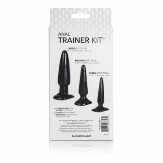 Calexotics - Anal Trainer Kit - Buttplug Set - Zwart