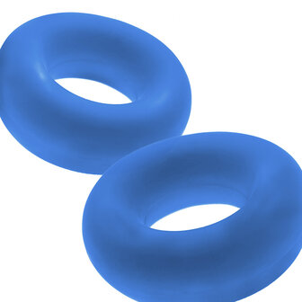 H&uuml;nkyjunk - Stiffy - Cockring - 2 stuks - Blauw