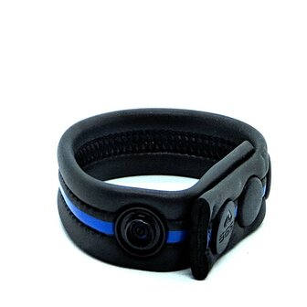 665 - Ball Strap - Cockring - Neoprene Racer Gun Strap - Blauw