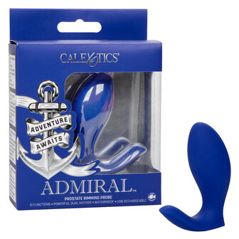 Calexotics - Admiral Prostaat Rimming Plug - Siliconen - Blauw