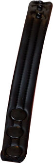 665 - Neopreen Penis Strap - Ball Strap - Met Drukknoopjes - Zwart