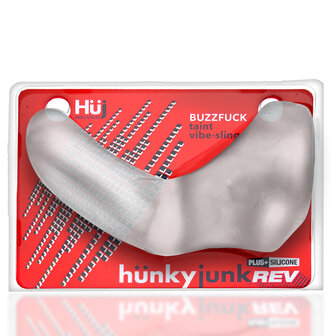 H&uuml;nkyjunk - Buzzfuck - Vibrerende Cocksling - Transparant Ice