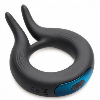 Trinity Vibes - Cock Viper - Dual Stim Vibrerende Cockring - Zwart