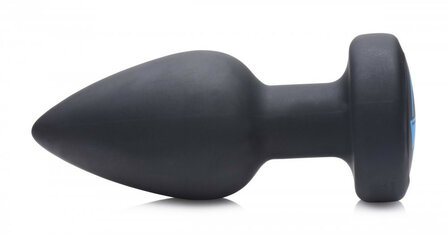 Zeus - E-Stim Pro Siliconen Electrosex Vibrerende Buttplug Met Afstandsbediening