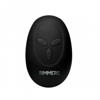 Rimmers - Slim I - Geribbelde Rimming Buttplug met Afstandsbediening - Zwart