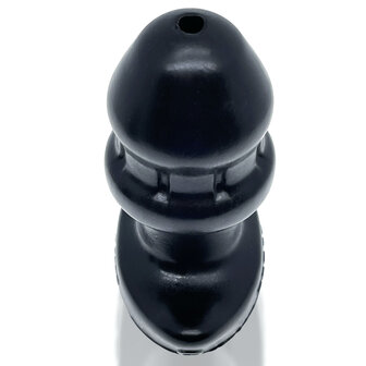 Oxballs - Drain-O Flow-Thru Buttplug - Zwart - Large