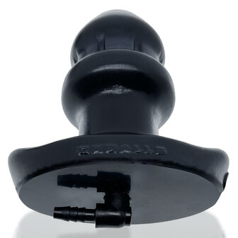 Oxballs - Drain-O Flow-Thru Buttplug - Zwart - Large