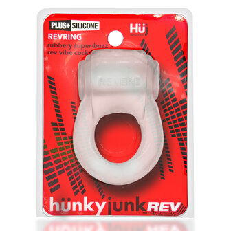 H&uuml;nkyjunk - Revring - Vibrerende Cockring - Transparant