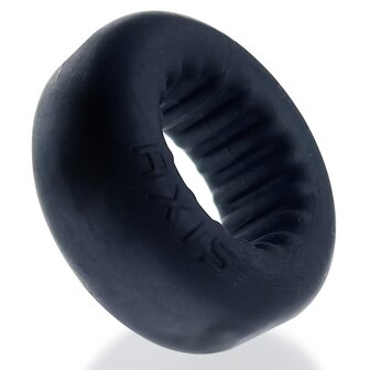 Oxballs - Axis - Ribbed Cockring - Zwart Ice