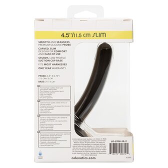 Calexotics - Boundless Slim - Dunne Strap-on Anaal Plug met Zuignap - Siliconen - 11,5 cm - Zwart