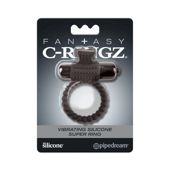 Pipedream - Fantasy C-Ringz - Vibrerende Siliconen Super Ring - Zwart