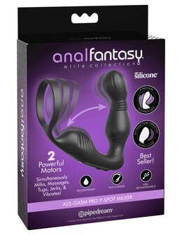 Pipedream - Anal Fantasy Elite Ass-Gasm Pro P-Spot Milker- Zwart