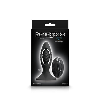 Pipedream - Renegade - V2 - Vibrerende Buttplug - Zwart