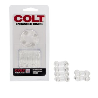 Colt - Enhancer Rings - Rekbare Cockringen Set - Transparant