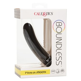 Calexotics - Boundless Smooth - Gladde Strap-on Anaal Plug met Zuignap - Siliconen - Maat L - Zwart