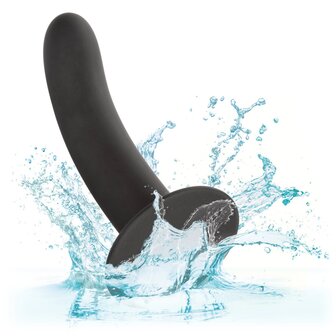 Calexotics - Boundless Smooth - Gladde Strap-on Anaal Plug met Zuignap - Siliconen - Maat L - Zwart