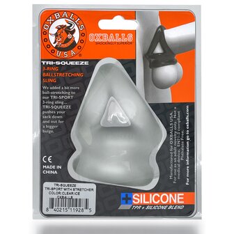 Oxballs - Tri-Squeeze - Cocksling - Ice Transparant