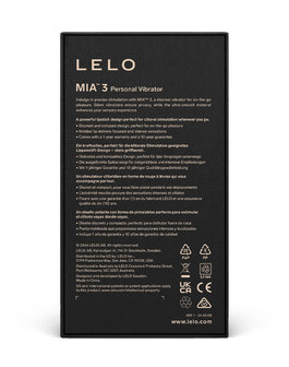 LELO - Mia 3 - Pucker Up - Lipstick Vibrator - Zwart