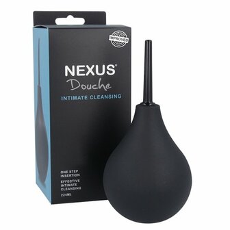 Nexus - Anaal Douche Met Terugslagklep - Zwart