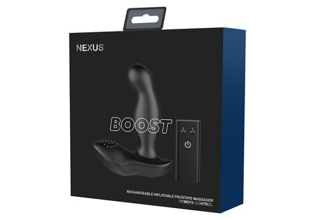 Nexus - Boost - Vibrerende Opblaasbare Prostaat Massager - Zwart