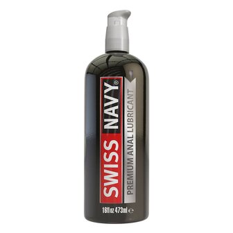 Swiss Navy - Premium Anaal Siliconen Glijmiddel - 473 ml