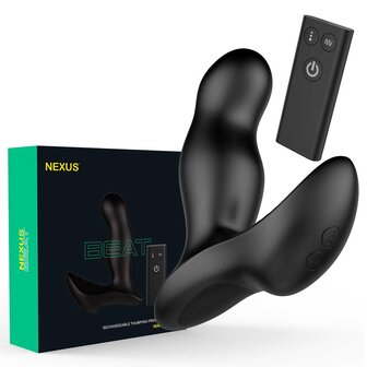 Nexus - Beat - Kloppende Prostaat Vibrator met Afstandsbediening - Zwart