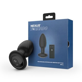 Nexus - Tornado - Kleine Vibrerende Buttplug - Zwart