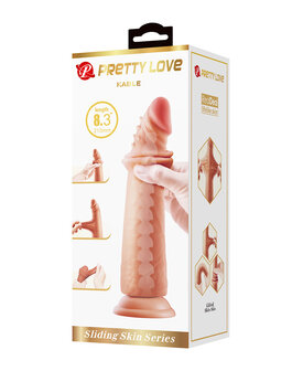 Pretty Love - Kable - Sliding Skin Realistische Dildo - 21 cm - Medium Huidskleur