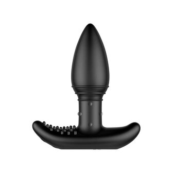 Nexus - B-Stroker - Masserende Buttplug met Strelende Nopjes voor Perineum - Zwart