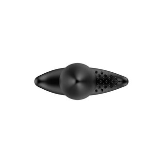 Nexus - B-Stroker - Masserende Buttplug met Strelende Nopjes voor Perineum - Zwart