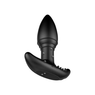 Nexus - B-Stroker - Masserende Buttplug met Strelende Nopjes voor Perineum - Zwart