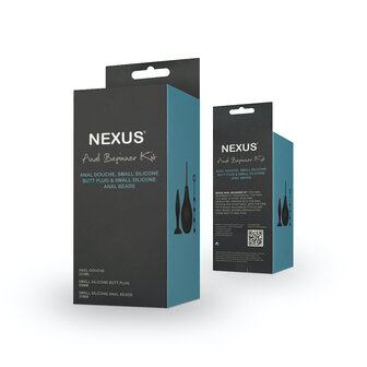 Nexus - Anal Beginner Kit met Kleine Anaalspeeltjes - Zwart