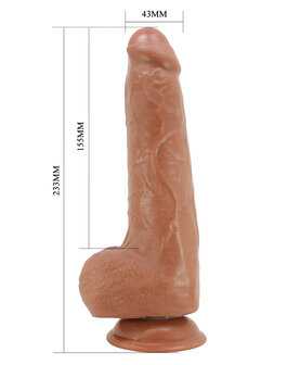 Pretty Love - Draco - Sliding Skin Realistische Dildo 23,3 cm - Medium Huidskleur