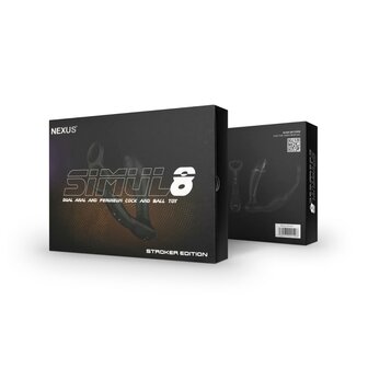 Nexus - Simul8 Stroker Edition - Dubbele Anale en Perineum Vibrator - Zwart